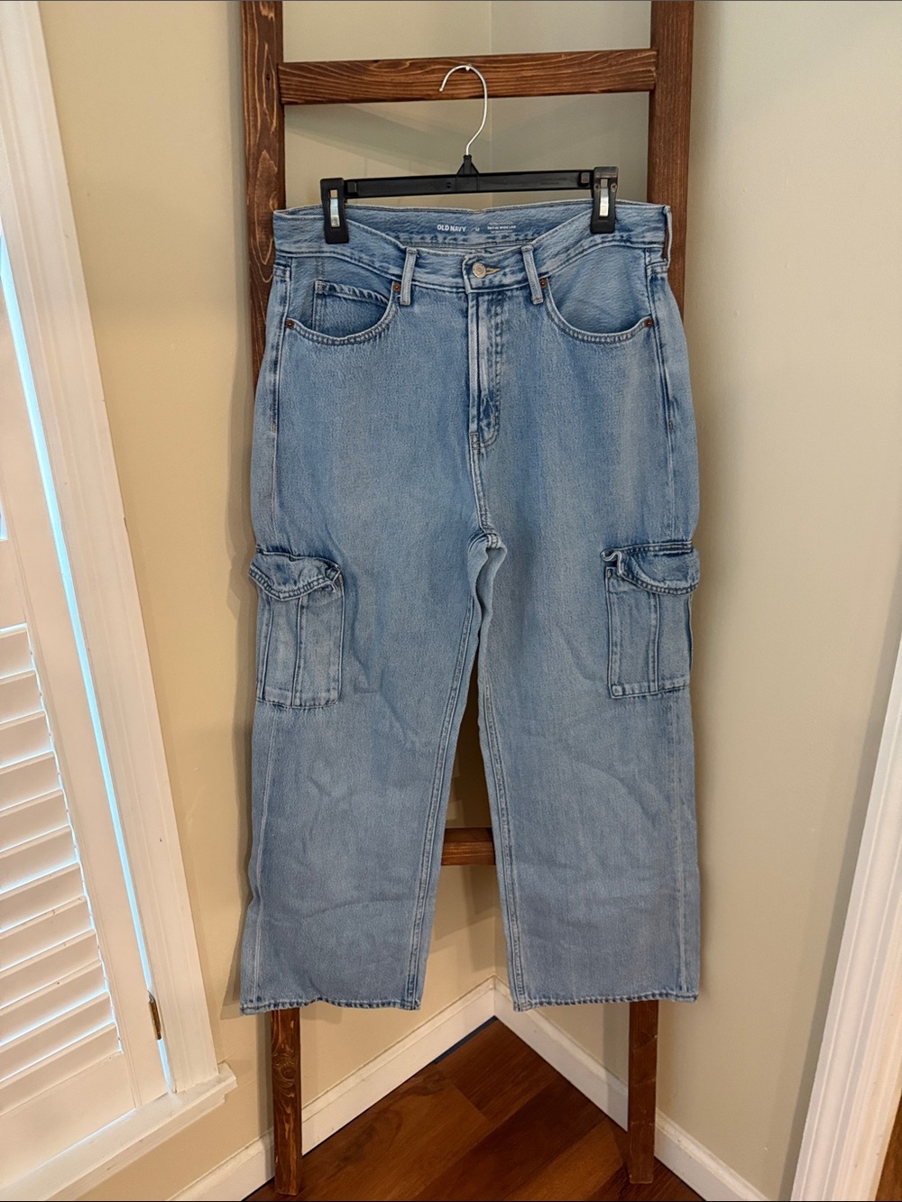 Old Navy Light Blue High Rise Wide Leg Jeans